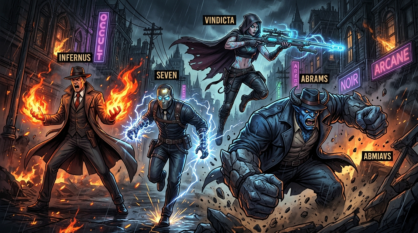 Deadlock Heroes Showcase: Infernus, Seven, Vindicta, Abrams